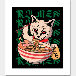 Spaghetti Cat Lover Posters and Art